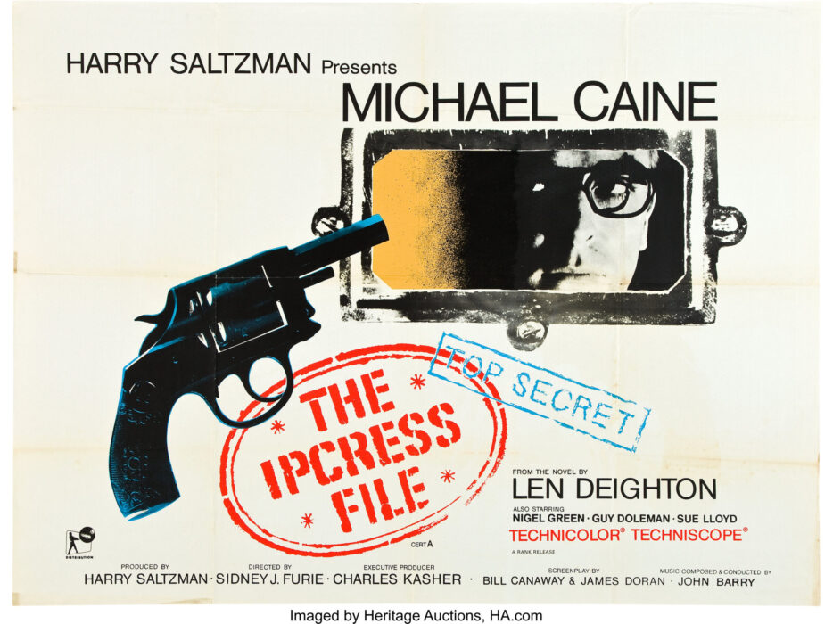 The Ipcress File movie poster featuring Michael Caine.