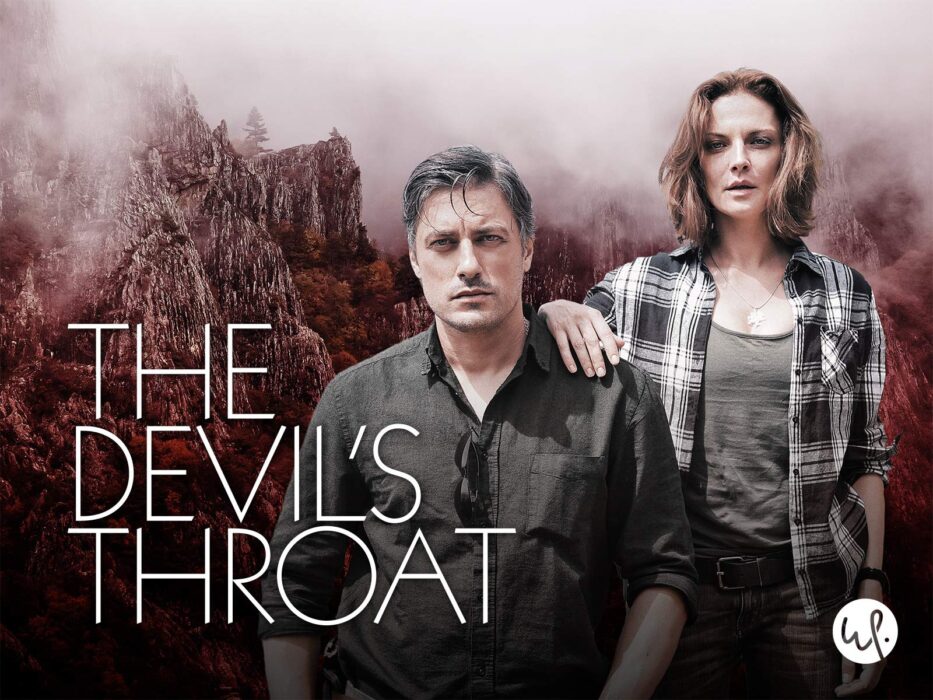 The Devil's Throat English Language Promotional Pic with Teodora Duhovnikova as Mia Yakova and Vladimir Karamazov as Commissioner Filip Chanov