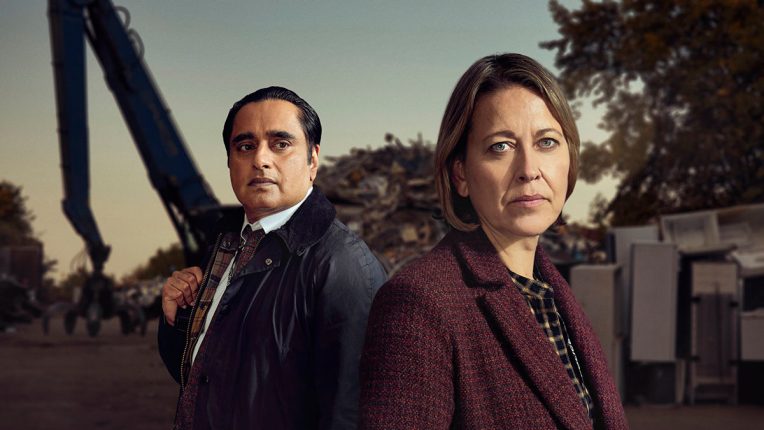 Unforgotten Season 4 promo pic of Sanjeev Bhaskar as DI Sunny Khan and Nicola Walker as DCI Cassie Stuart