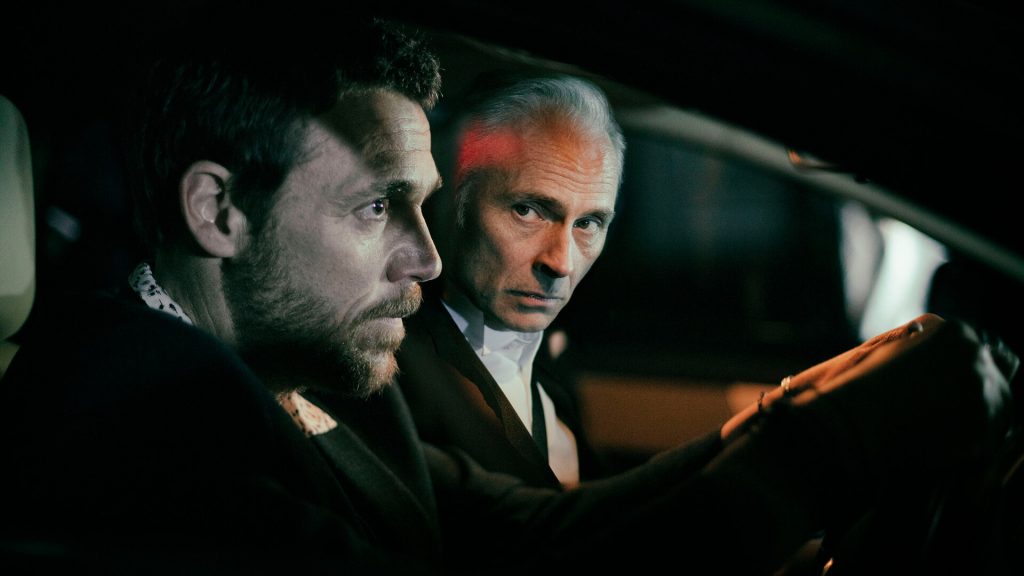 Guilt promo shot with Jamie Sives as Jake and Mark Bonnar as Max