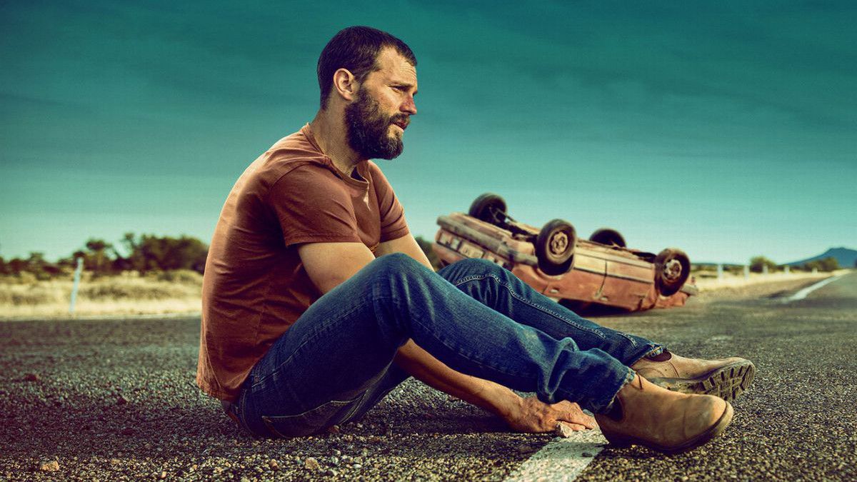 The Tourist series promotional image with Jamie Dornan as The Man