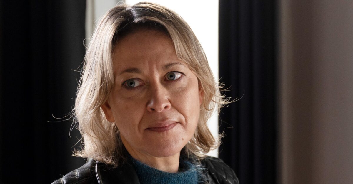 Close up of Nicola Walker as DI Annika Strandhed in Annika.