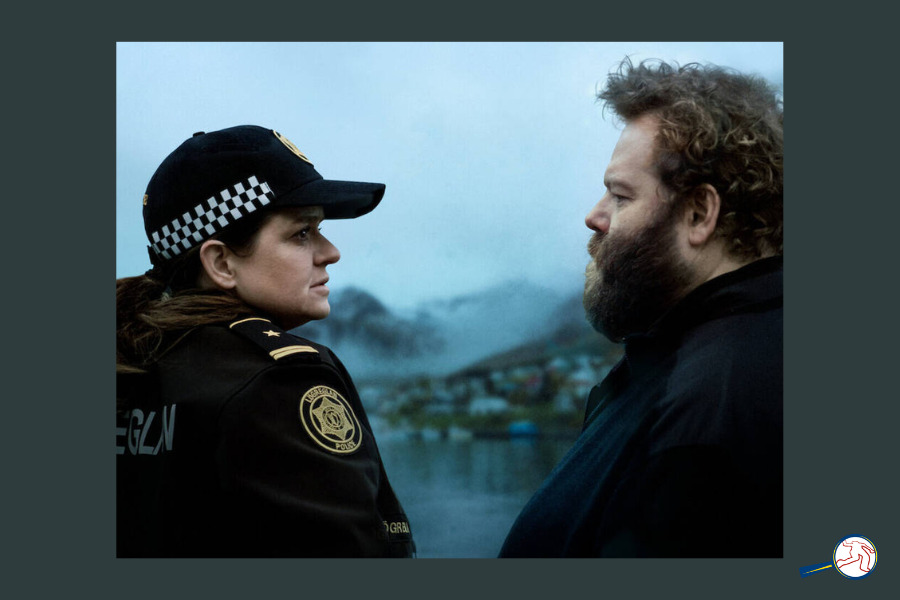 Netflix' Entrapped Promo pic with Ilmur Kristiánsdóttir as Hinrika and Ólafur Darri Ólafsson as Andri
