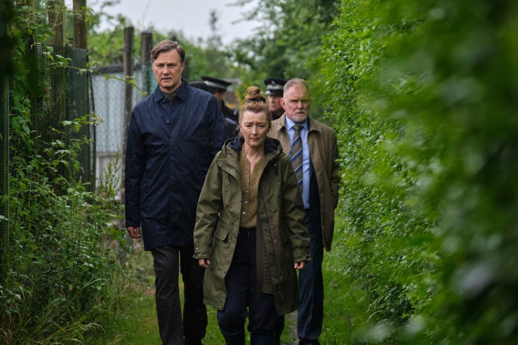 David Morrissey, Lesley Manville and Robert Glenister in Sherwood