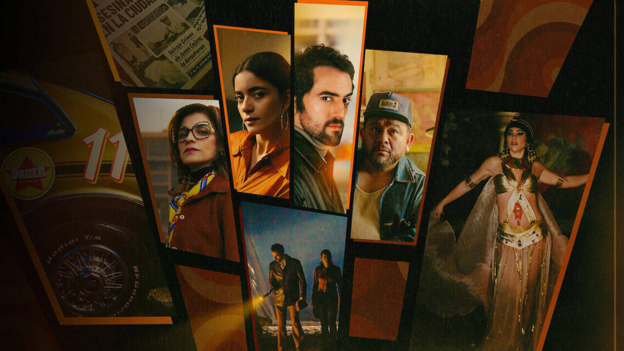 Belascoaran, PI on Netflix promo shot with all characters